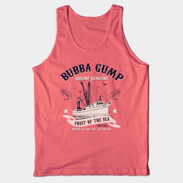 Gump Shrimping Company Tank Top by Alema Art